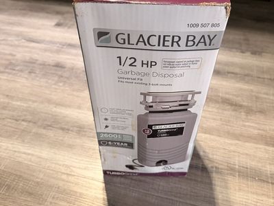 Glacier Bay 1/2 HP Disposal Brand New