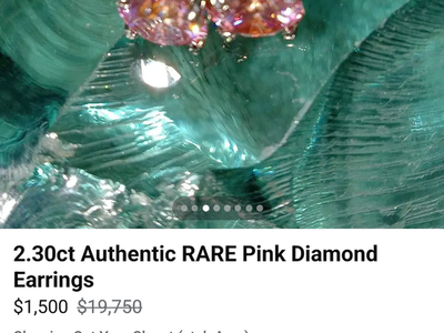 Pink Diamond earrings