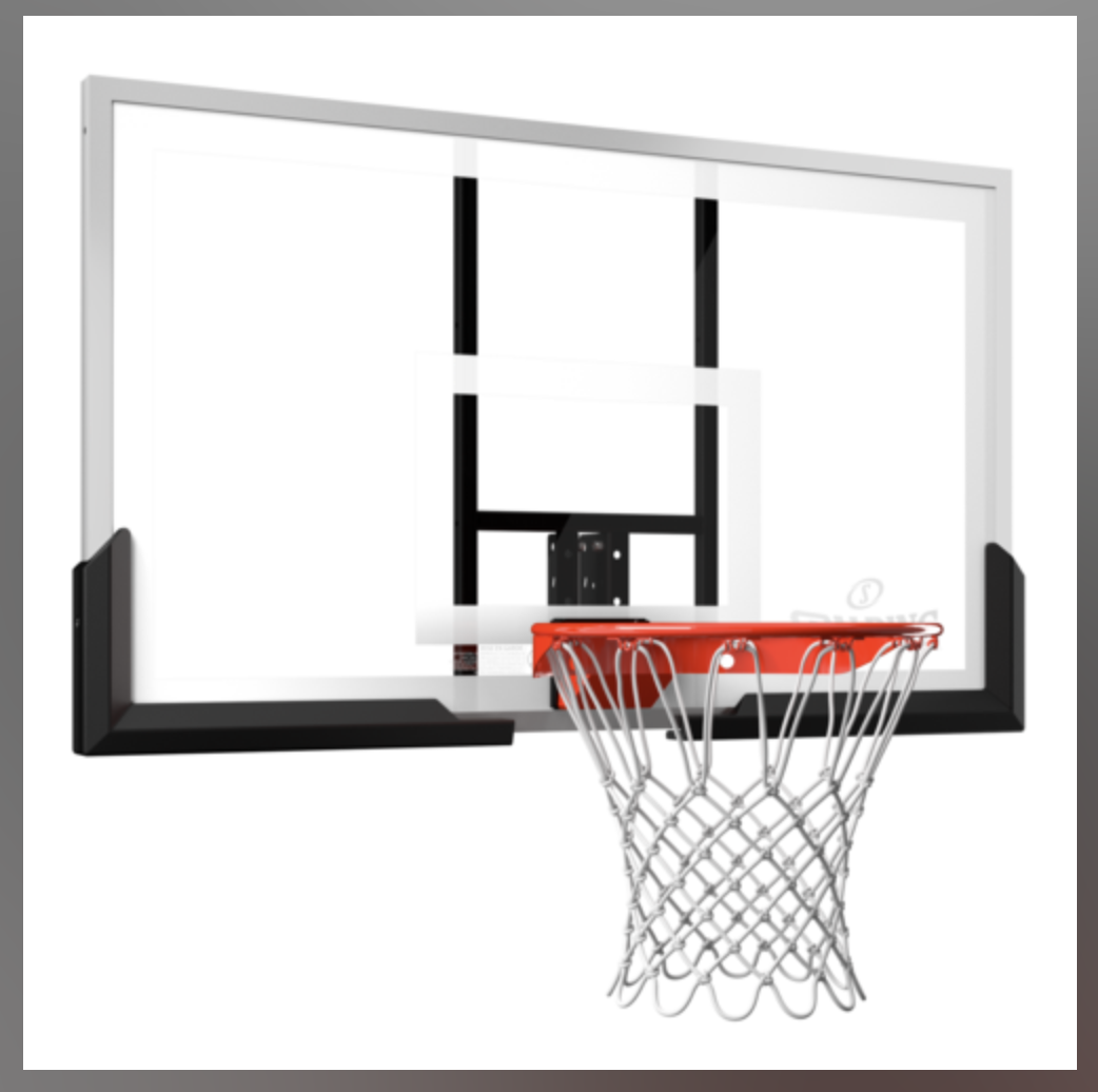 NEW Spaulding and basketball rim and backboard combo
