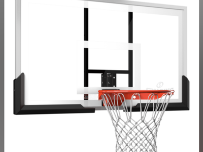 NEW Spaulding and basketball rim and backboard combo