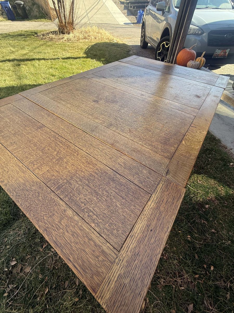 Oak Draw-Leaf Vintage Refectory Table