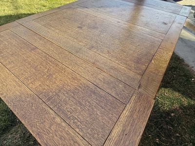 Oak Draw-Leaf Vintage Refectory Table