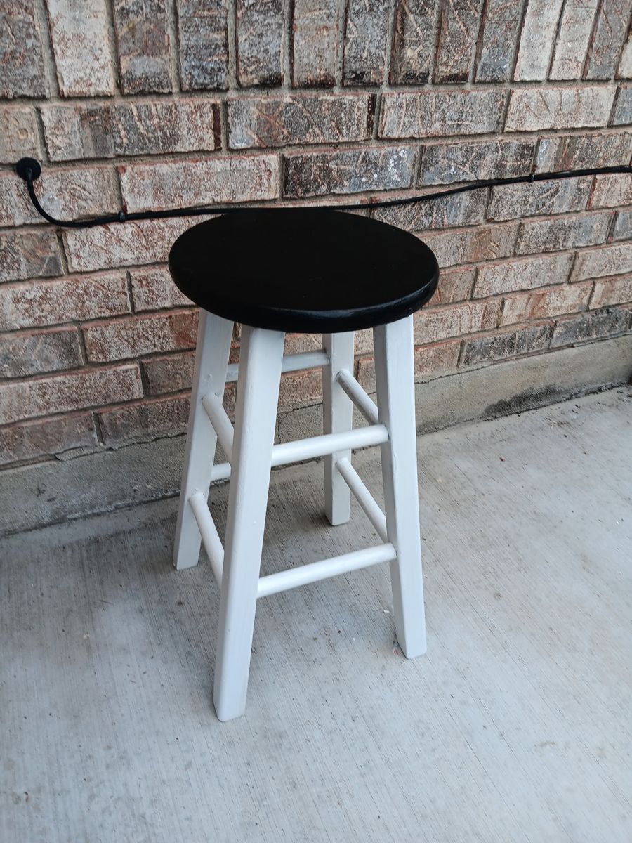 Wooden bar stool