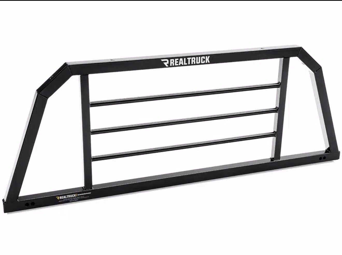 RealTruck Headache Rack for Truck Bed - Black, Heavy-Duty Steel