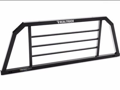 RealTruck Headache Rack for Truck Bed - Black, Heavy-Duty Steel