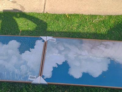 new framed cloud canvas wall art