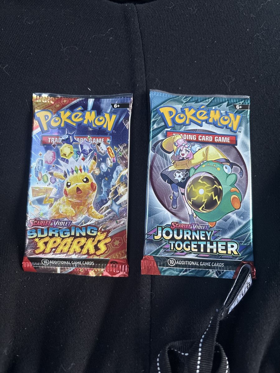 Pokemon TCG Scarlet & Violet Surging Sparks & Journey Together Booster Packs (10 Cards Each)