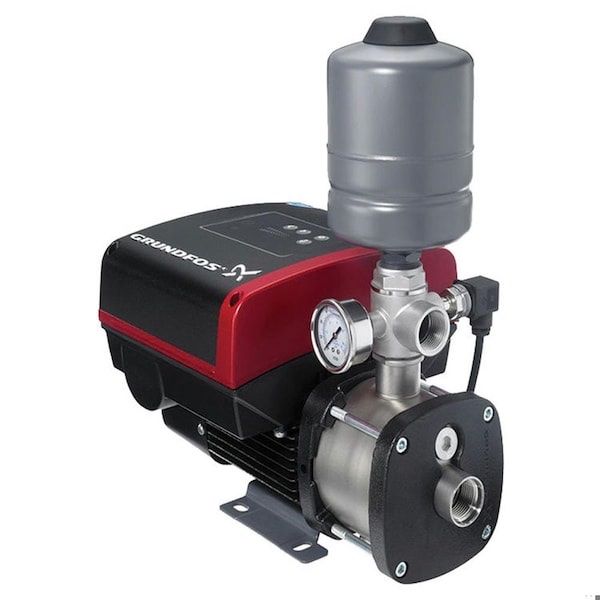 Grundfos Booster Pump System with Pressure Tank and Gauge