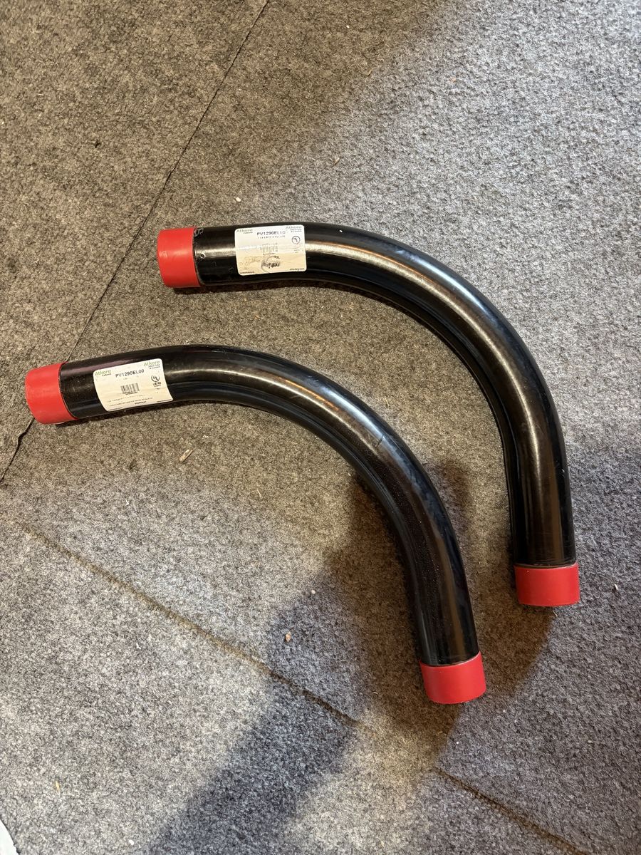 Atkore Calbond PV1290EL00 1-1/4 In. 90-Degree PVC Coated Conduit Elbows