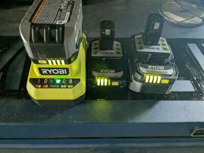 Ryobi 9 Piece Tool Kit with 3 Batteries and Charger