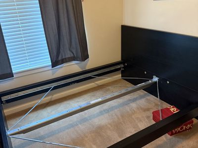 FREE IKEA Malm Black Queen Bed Frame with Slats WITH MATTRESS