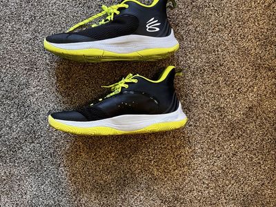 Under Armour Curry Flow 8 Basketball Shoes Black/Neon Yellow Men's Size 12