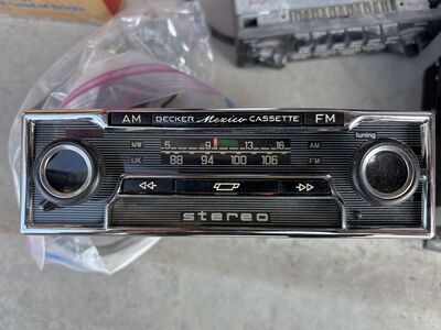 Vintage Becker Grand Prix, Europa, Mexico model car audio cassette deck players am/fm radio. Mercedes, Porsche
