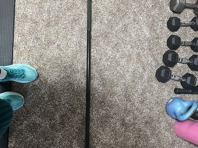 35 Pound Barbell, Bumper Plates, Weight Tree