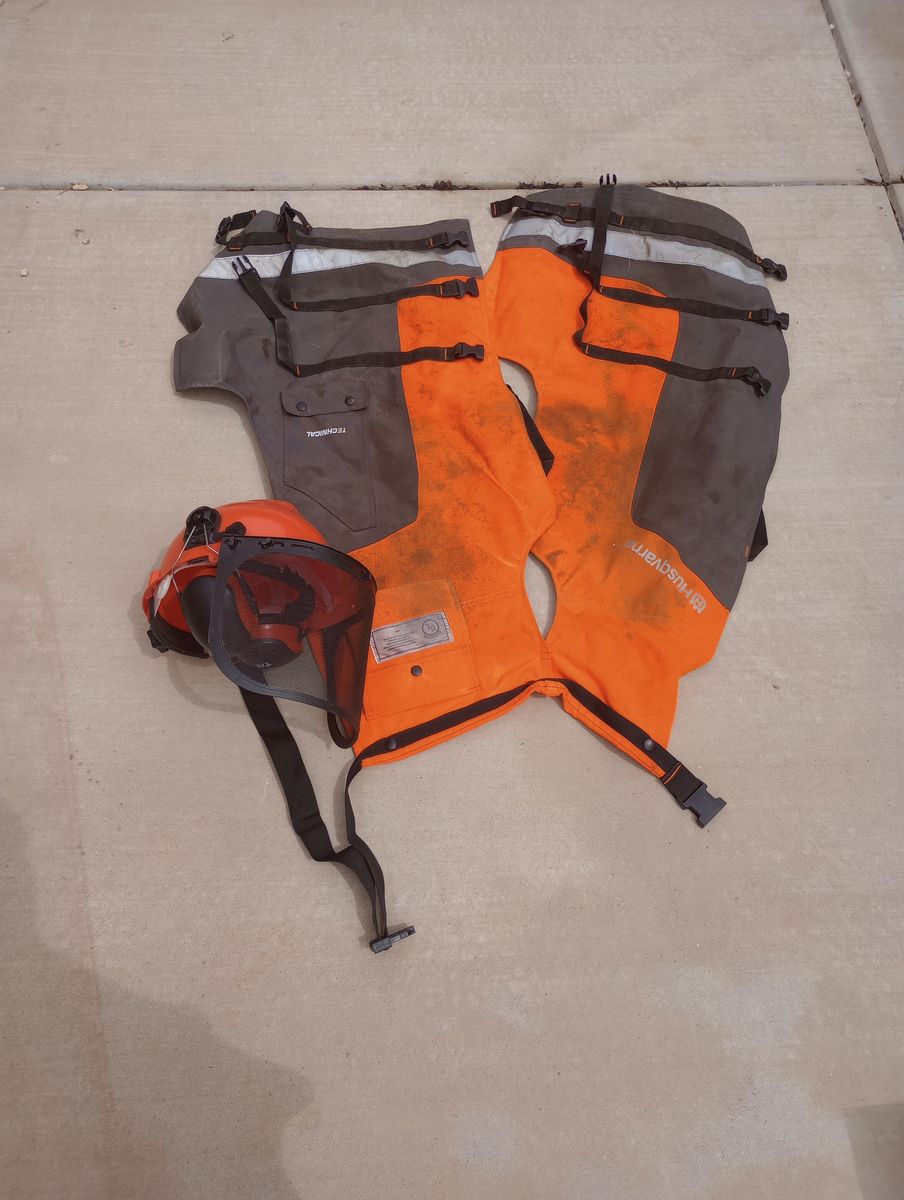 Chainsaw Gear - Kevlar Chaps And Helmet
