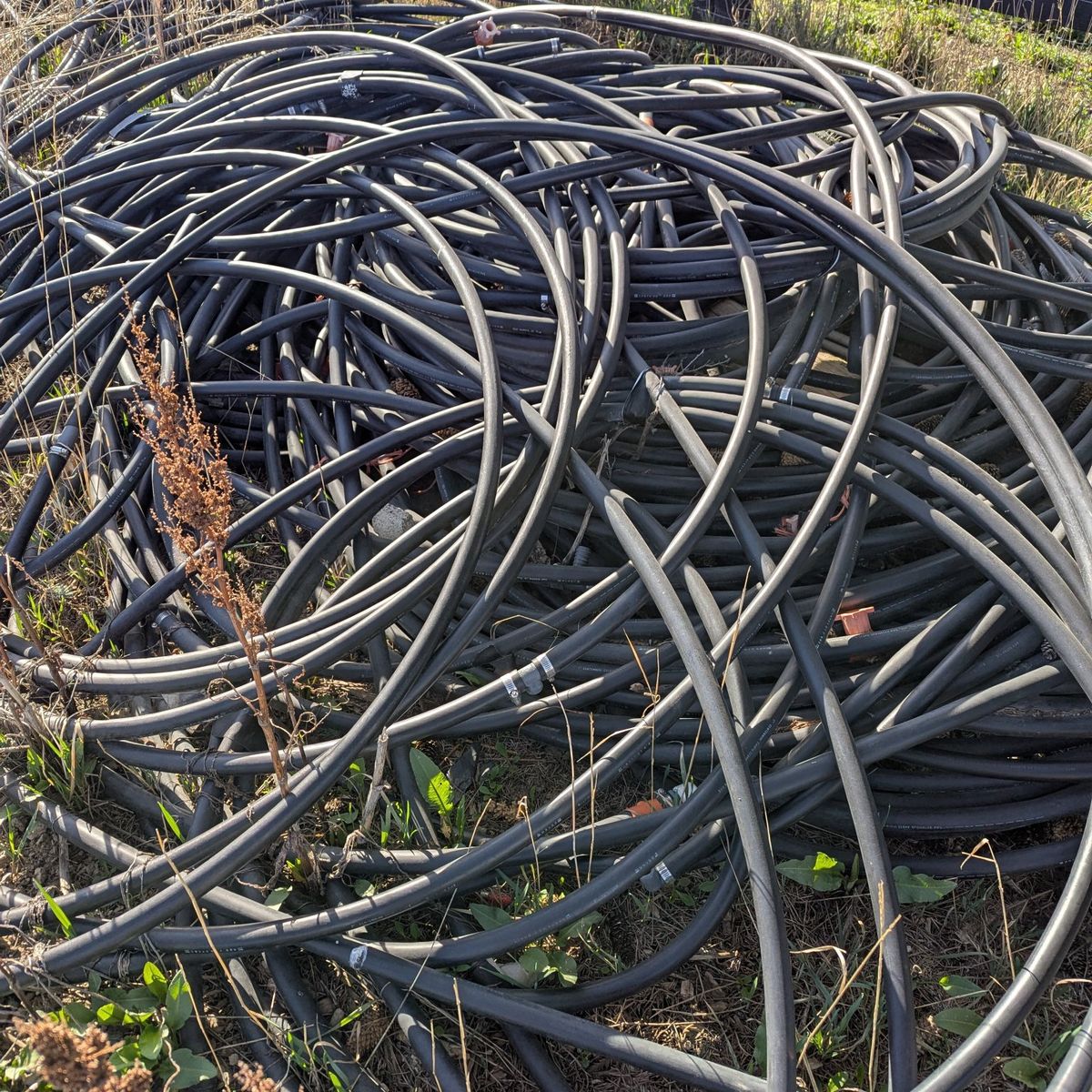 Pile of 1 inch lateral line