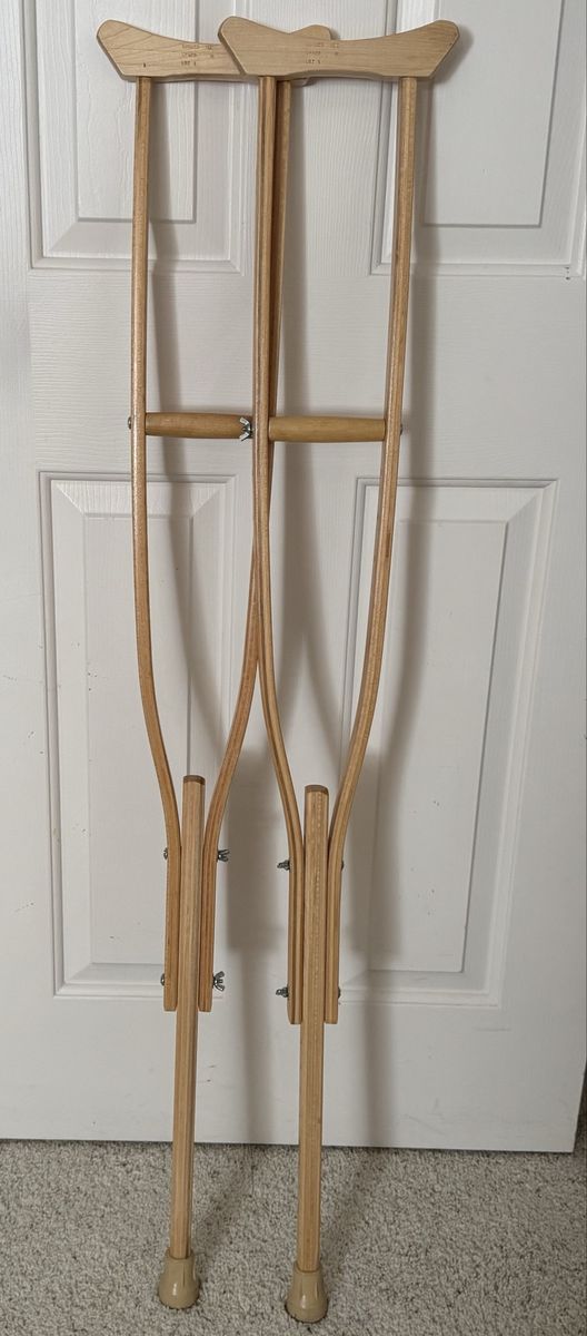 Wooden crutches 