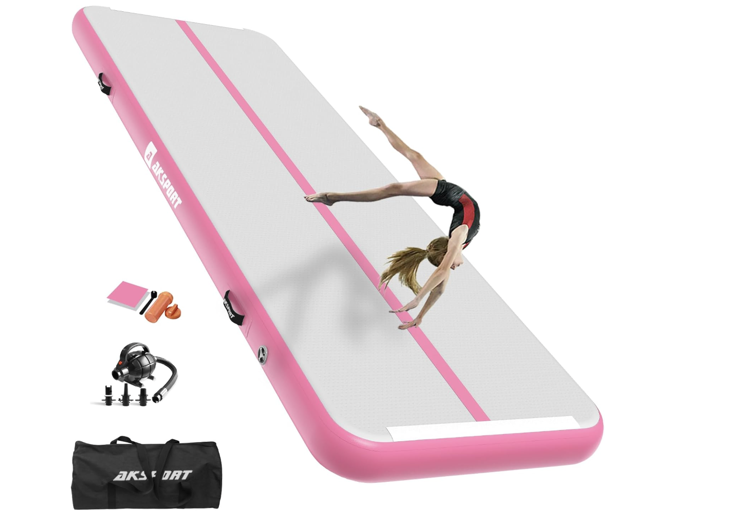 Inflatable Gymnastics Mat - 10x3.3ft, 4 in thick