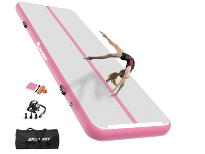 Inflatable Gymnastics Mat - 10x3.3ft, 4 in thick