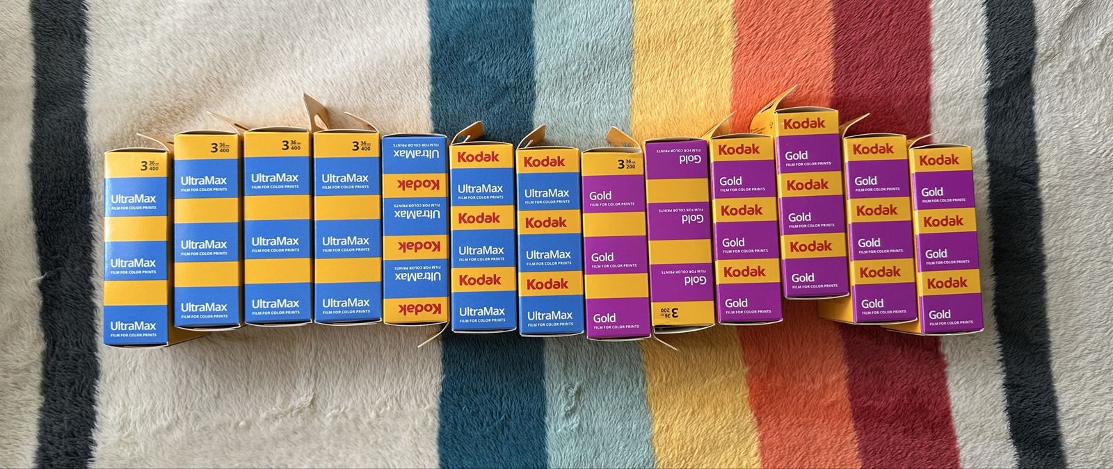 Film lot for sale (39 rolls) Kodak Gold 200+ Kodak UltraMax 400