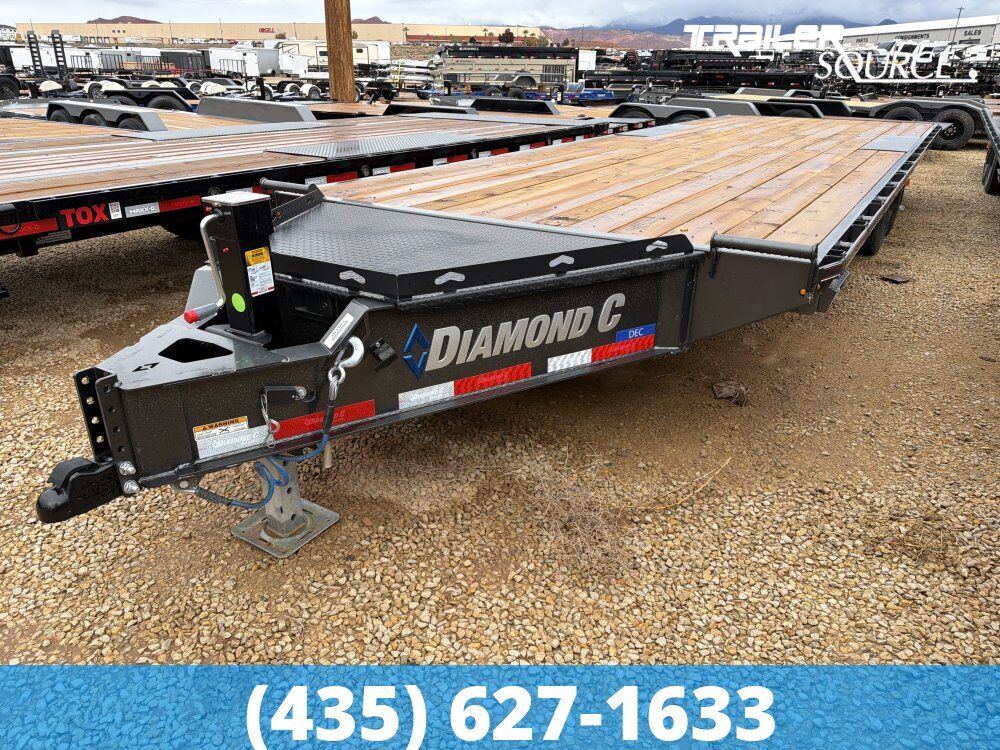 8.5x26 Diamond C DEC 207 Deckover Equipment Trailer - 15.5K GVWR -
