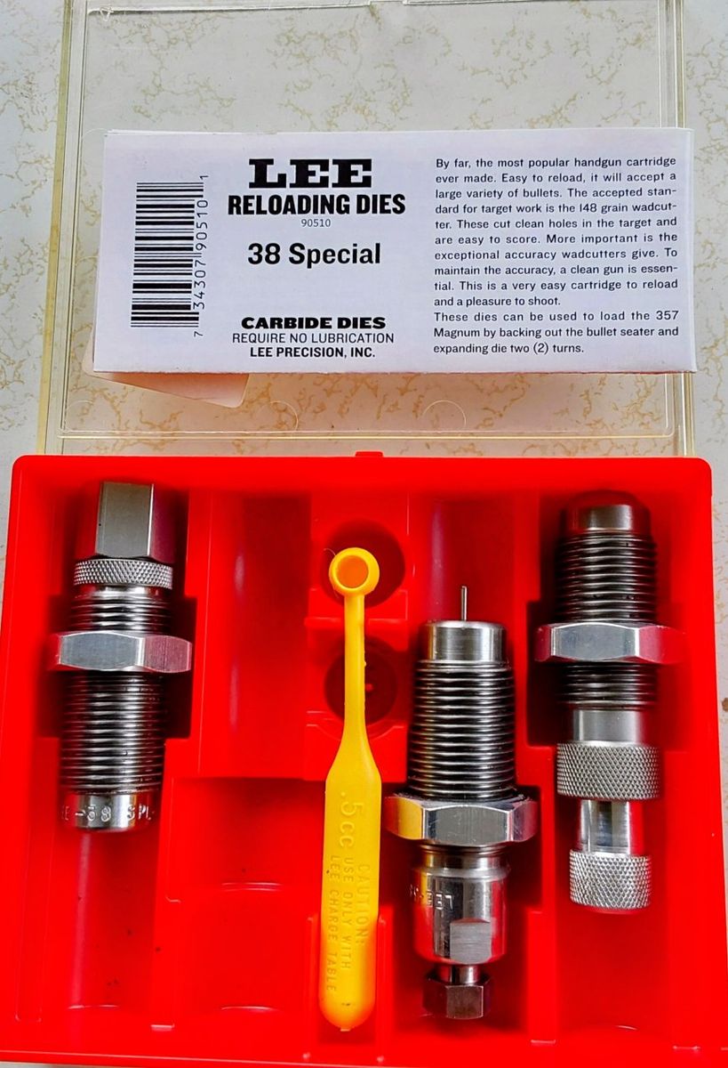 Lee Precision 38 special carbide 3-die set