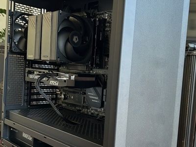 Awesome All Black/No RGB Gaming PC - 5060ti 16gb, 7600x, 32gb DDR5