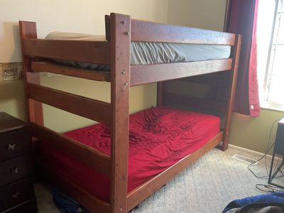 Solid Wood XL Twin Bunkbed Bunk Beds & mattresses