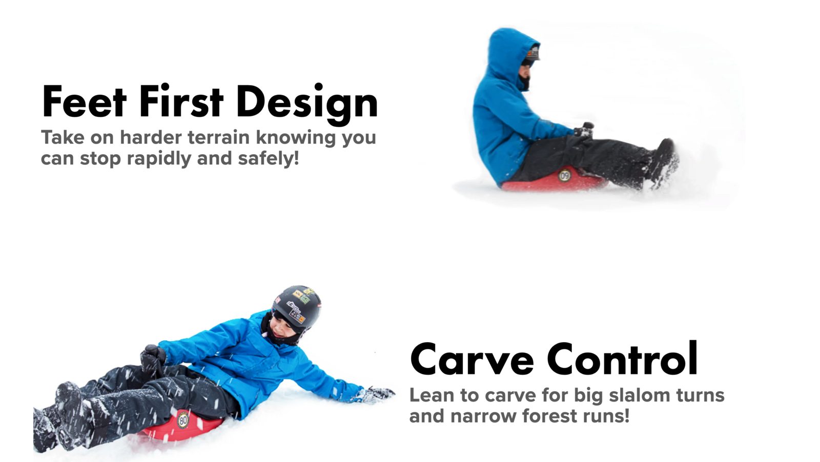 2 Zipfy lightweight sleds