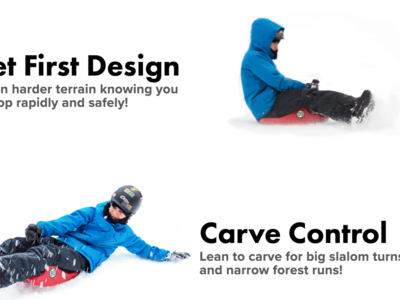 2 Zipfy lightweight sleds