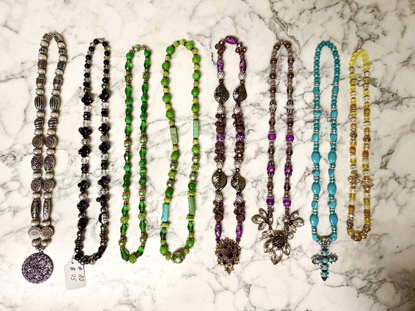 Assorted Beaded Necklaces & Bracelets - Handmade Jewelry Lot, Various Colors & Styles (read)