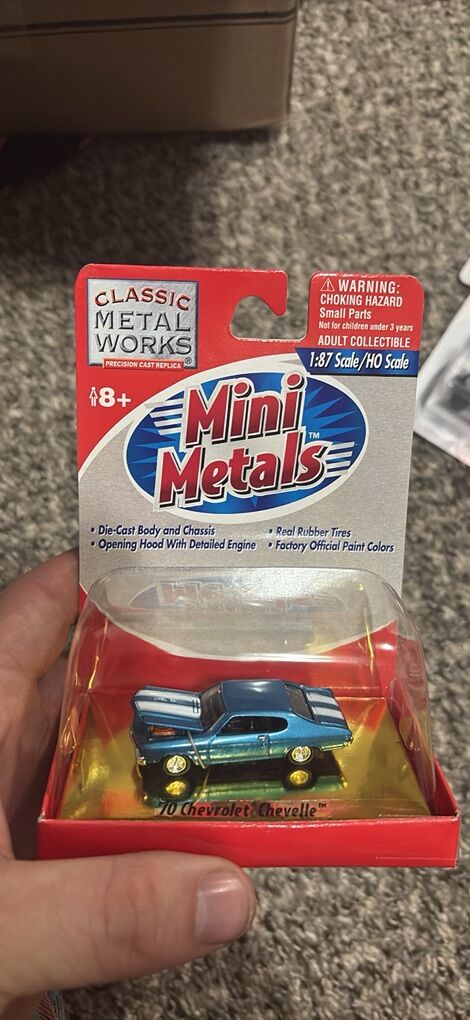 ClaSsic Metal Works Blue Chevelle HO Scale