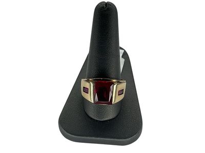 Men’s 10K Yellow Gold Size 12.5 Ruby Ring E75014275