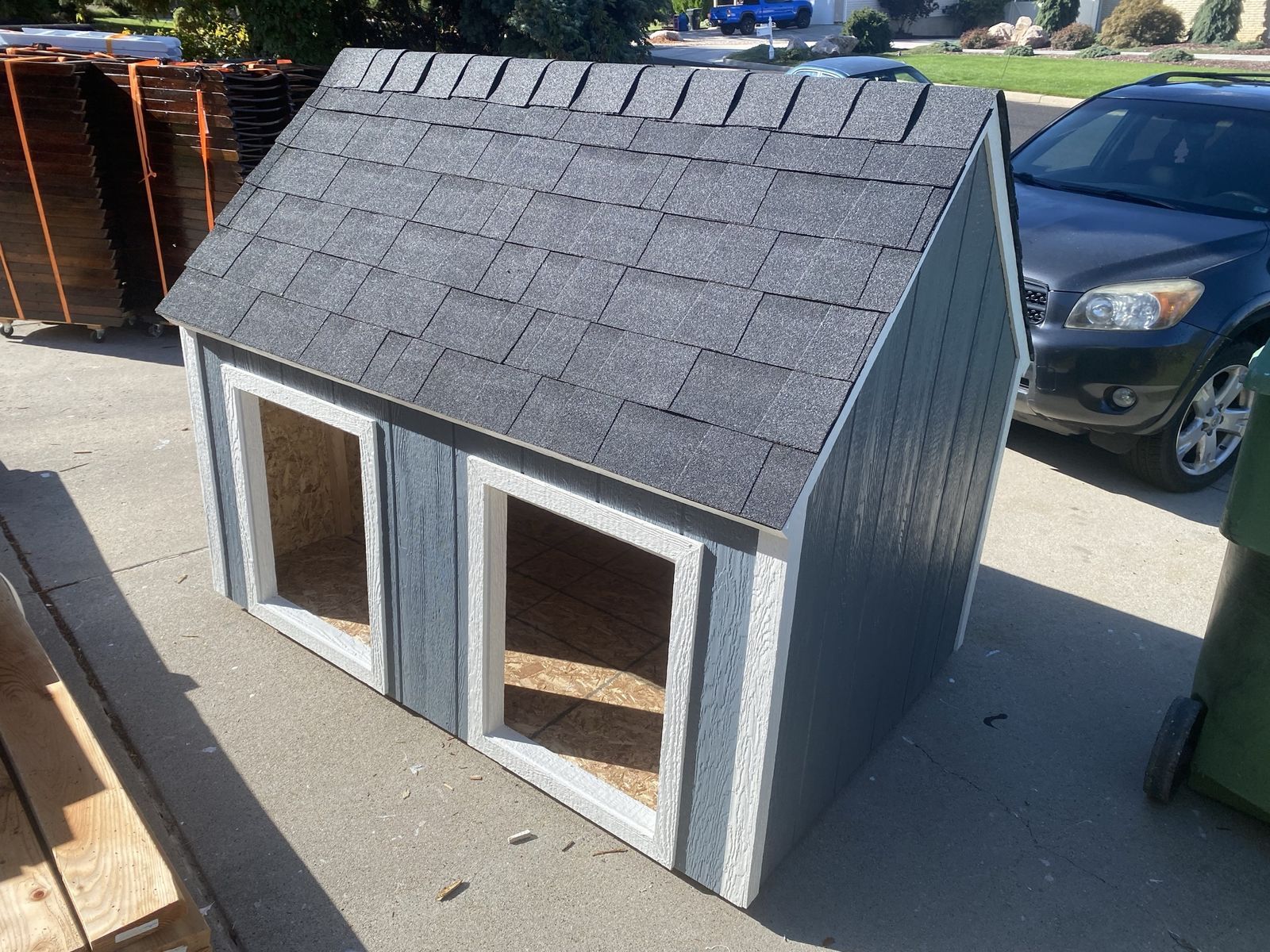 Solid Wooden Goat House