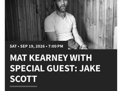 Mat Kearney Saturday show row M great seats
