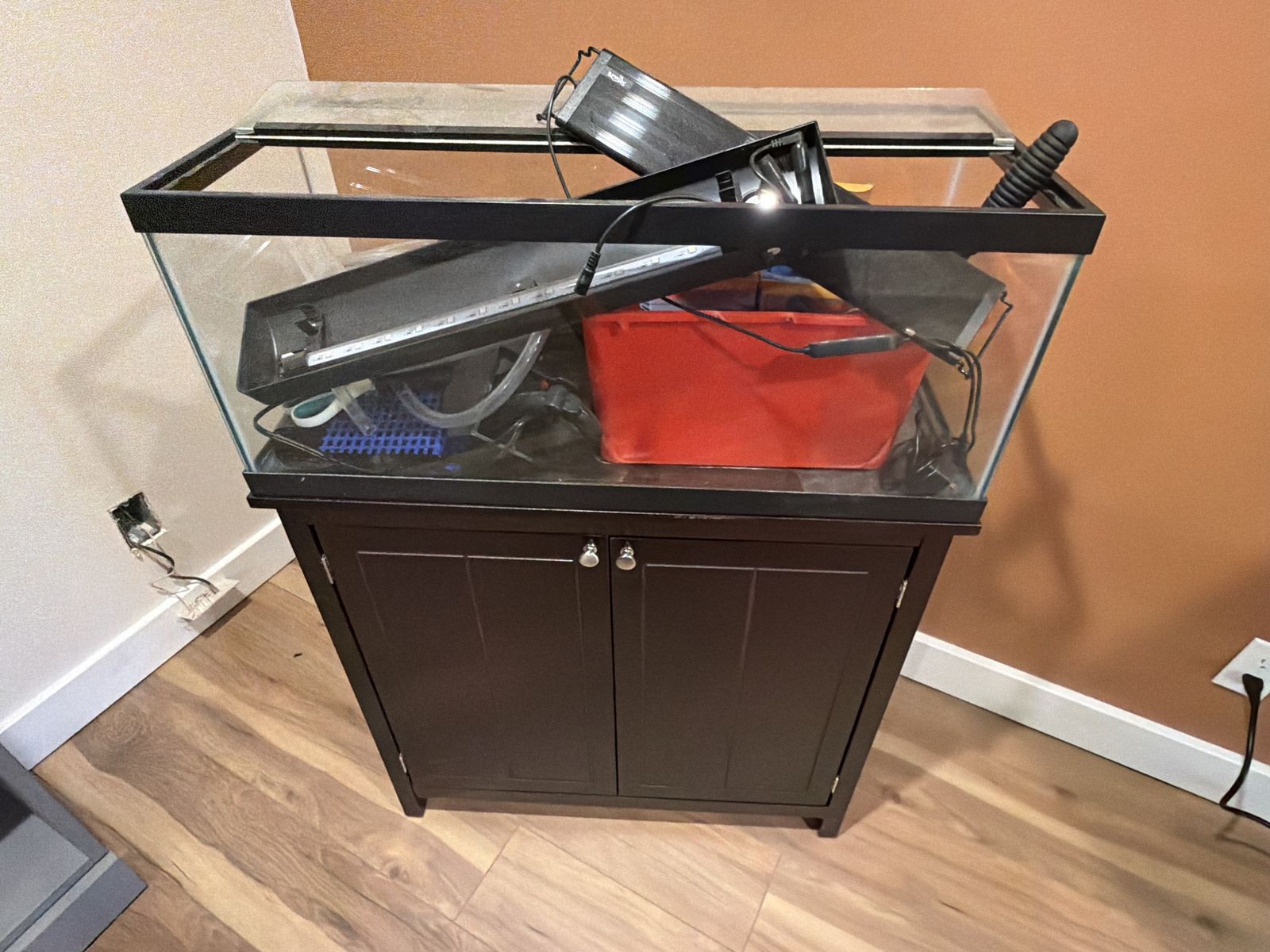 20 Gallon Fish Tank & Stand (w/ supplies)