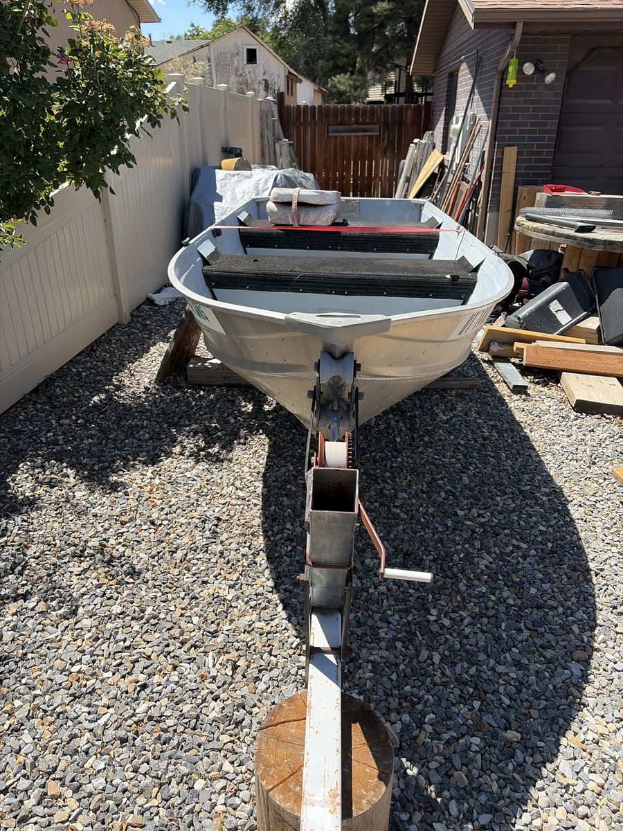 Gamefisher 12 ft aluminum boat with trailer