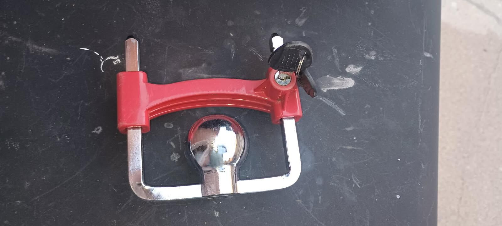 Tow Smart chrome coupler lock