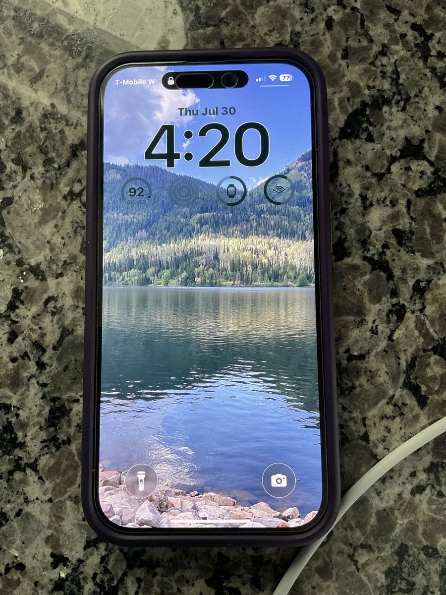 Apple iPhone 14 Pro - Used, Unlocked, with Purple Case