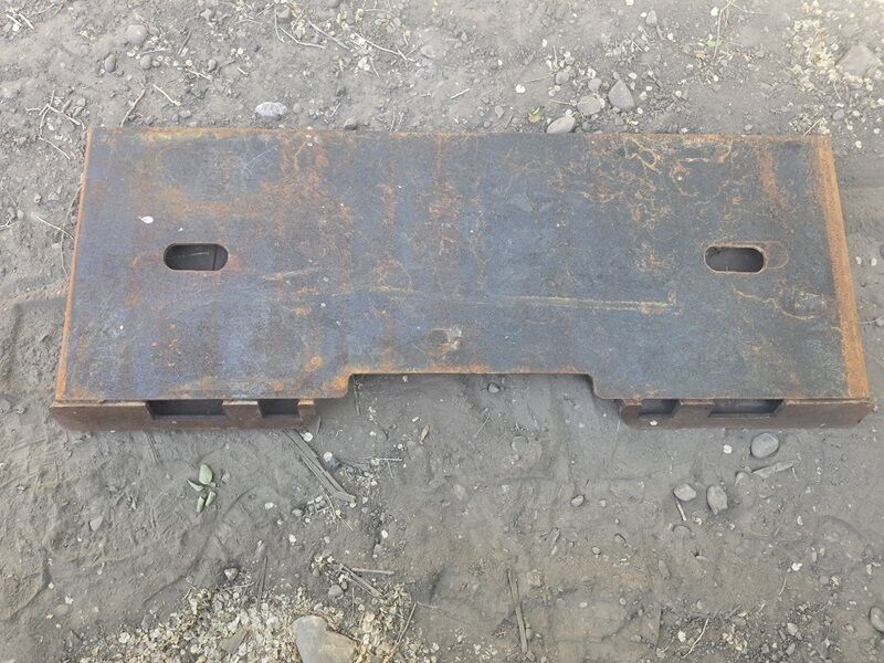 Skid Steer mounting plate Full Back Quick Tach
