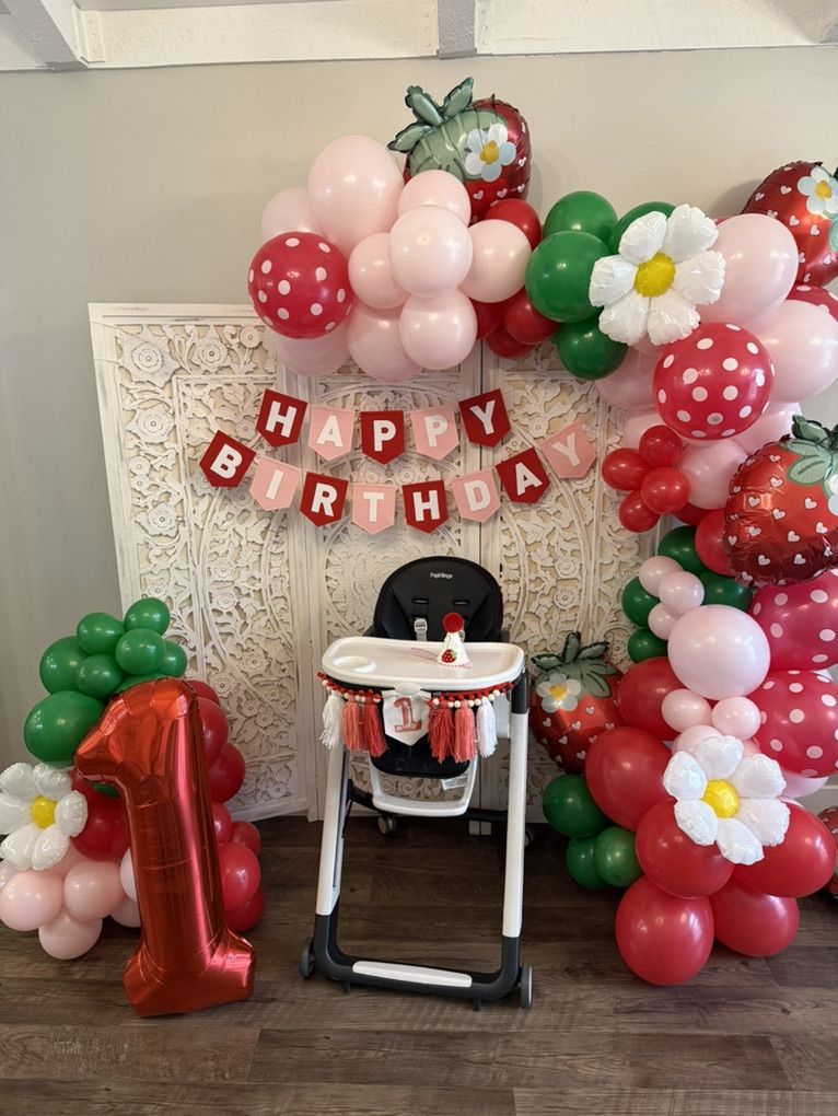 Berry First Birthday Decorations