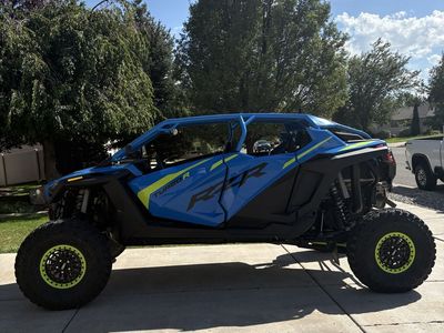 Built Polaris RZR Turbo R Blue Side-by-Side UTV