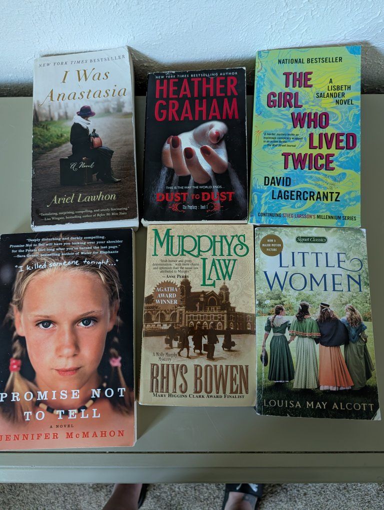 6 book variety bundle $10