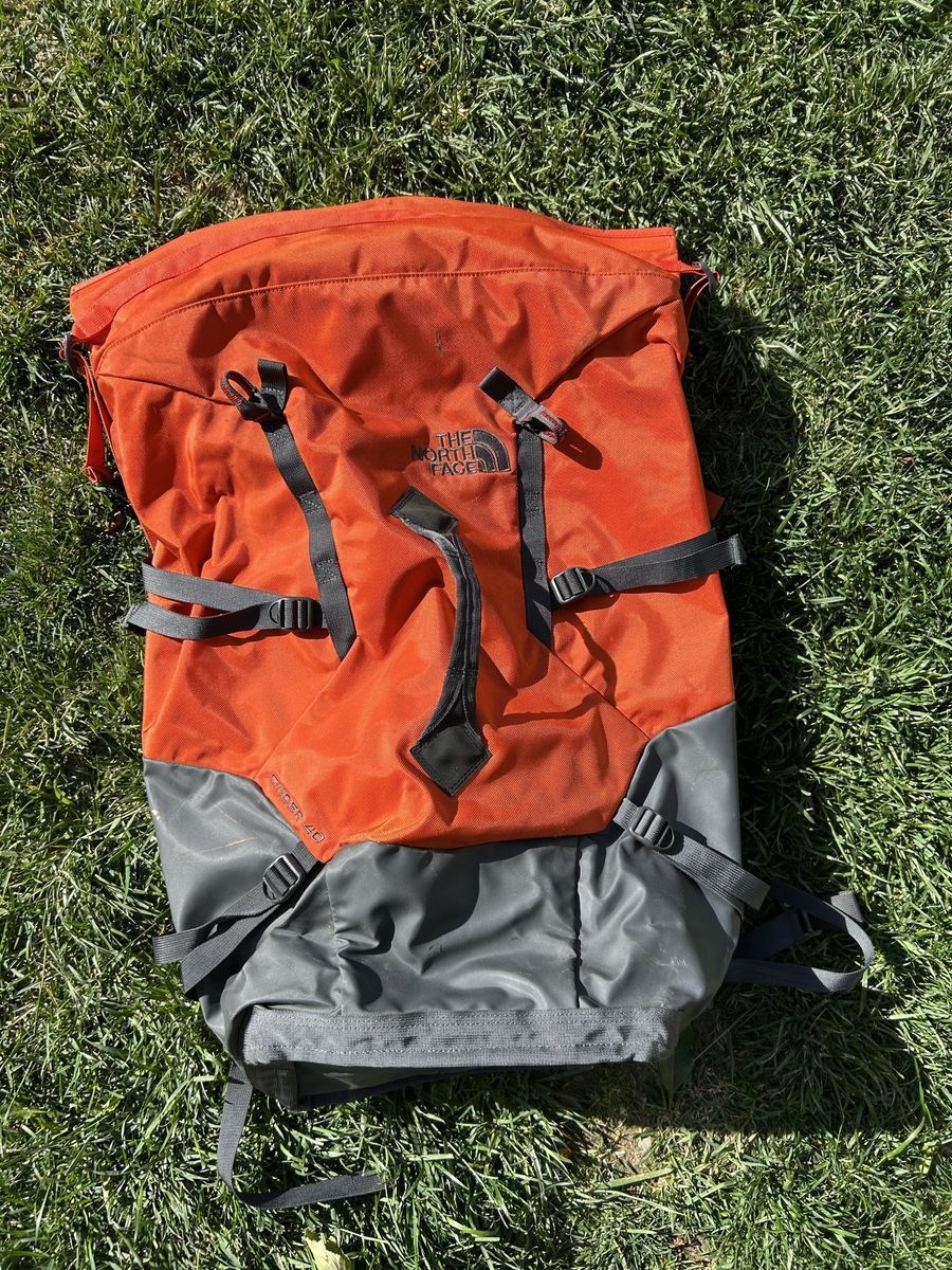 The North Face Access 28L Roll-Top Backpack - Orange/Grey Daypack