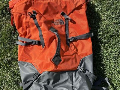 The North Face Access 28L Roll-Top Backpack - Orange/Grey Daypack