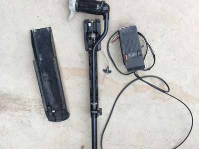 Used Trolling Motor with Foot Pedal and Mount