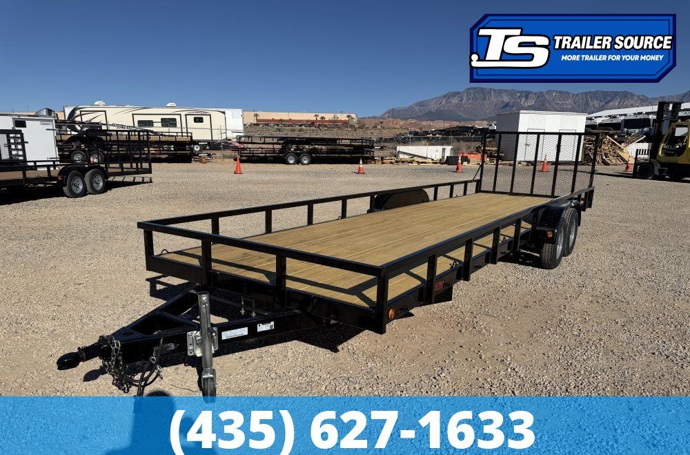 7'x28' Echo EA-28-15T Utility Trailer - 7K GVWR -