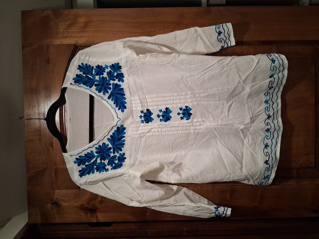hand embroidered blouse
