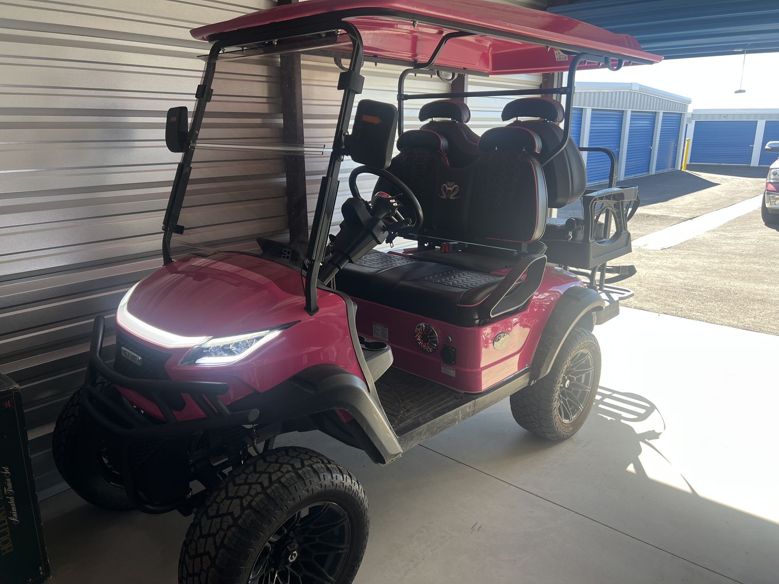 Pink Golf Cart