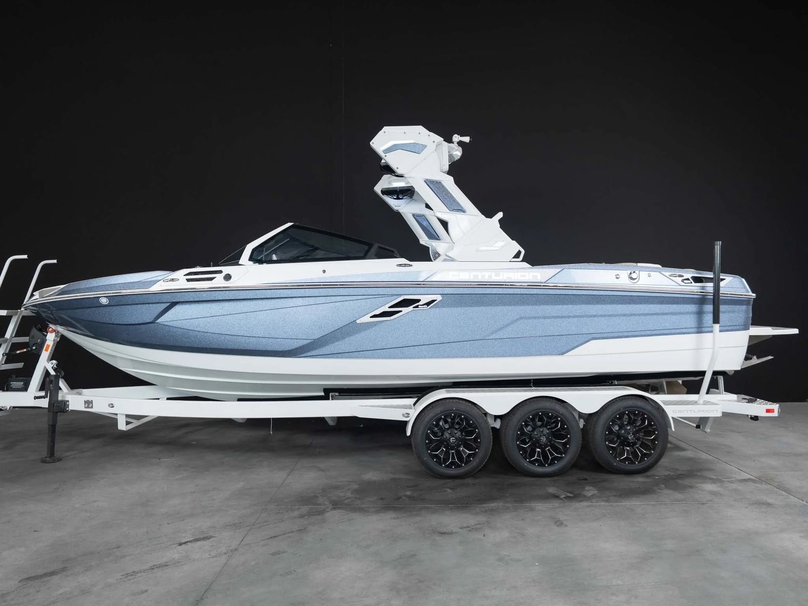 2025 Centurion Ri245 Wake/Surf Boat - Steel Blue Flake, less than 80 Hrs, Factory Warranty. Purchased through BoardCo.